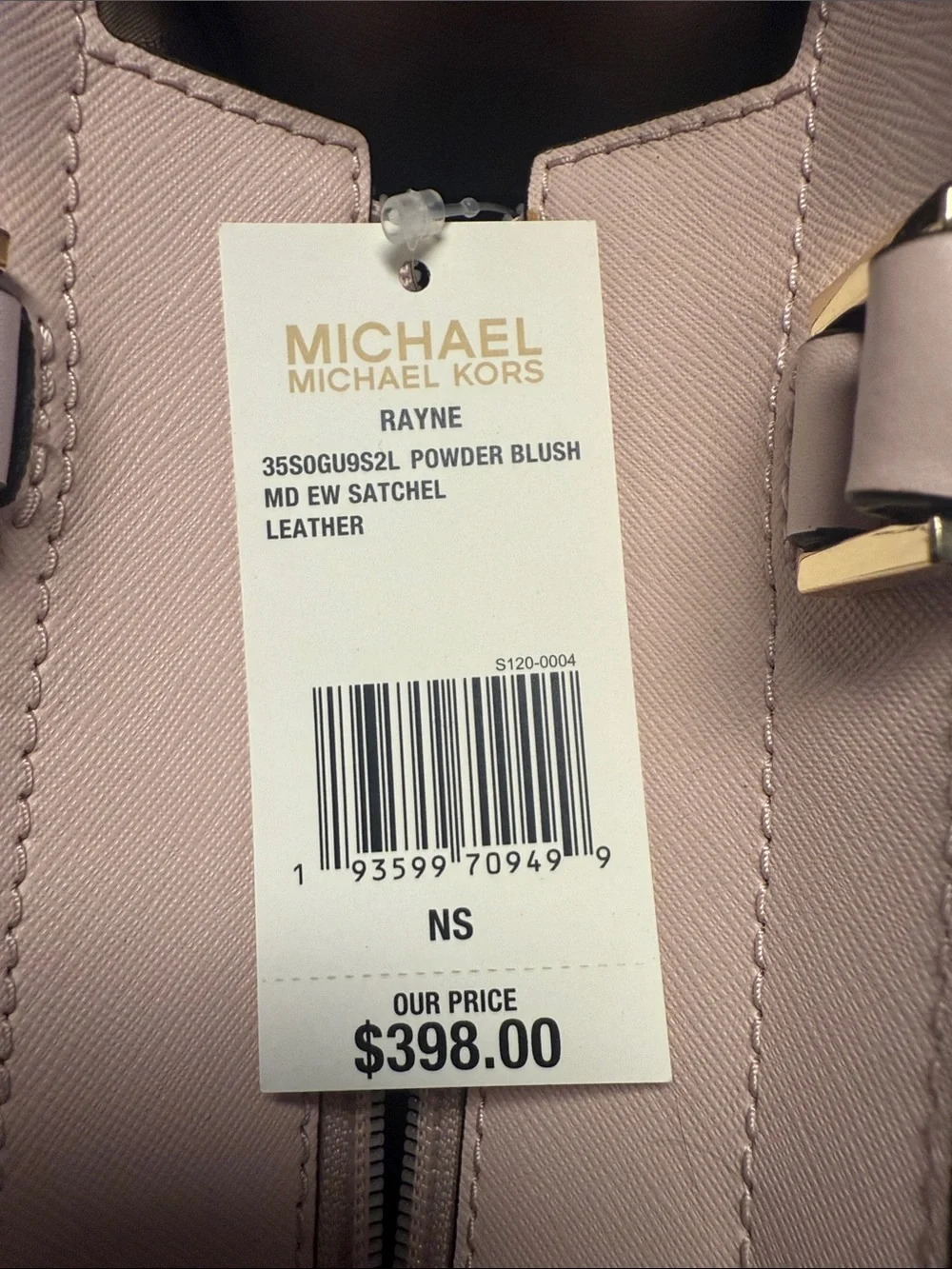 Michael Kors Blush Saffiano Leather Satchel - Picture 4 of 4